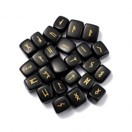 Runes en Obsidienne noire