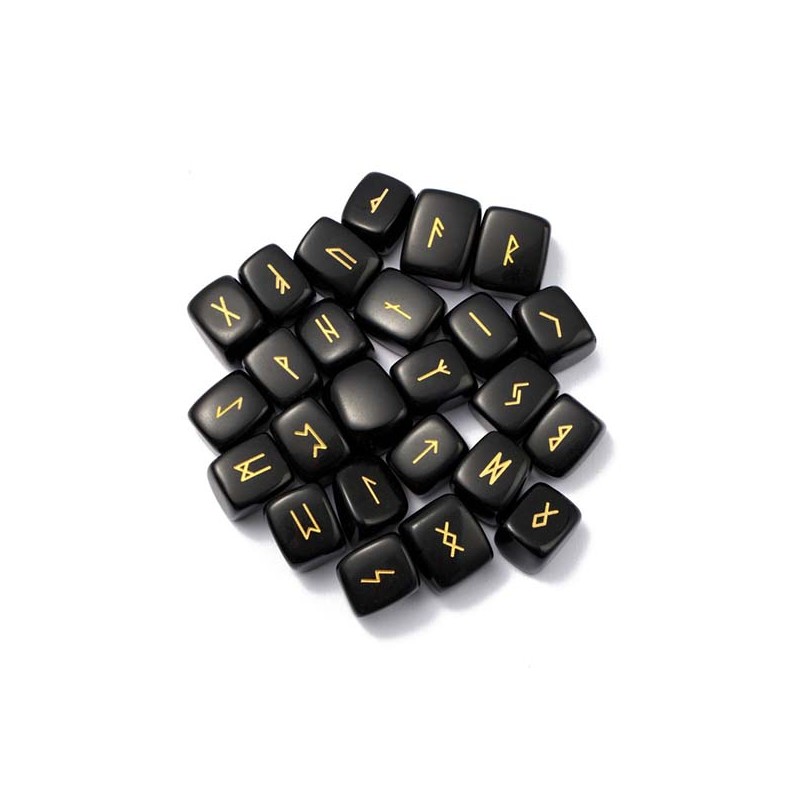 Runes en Obsidienne noire