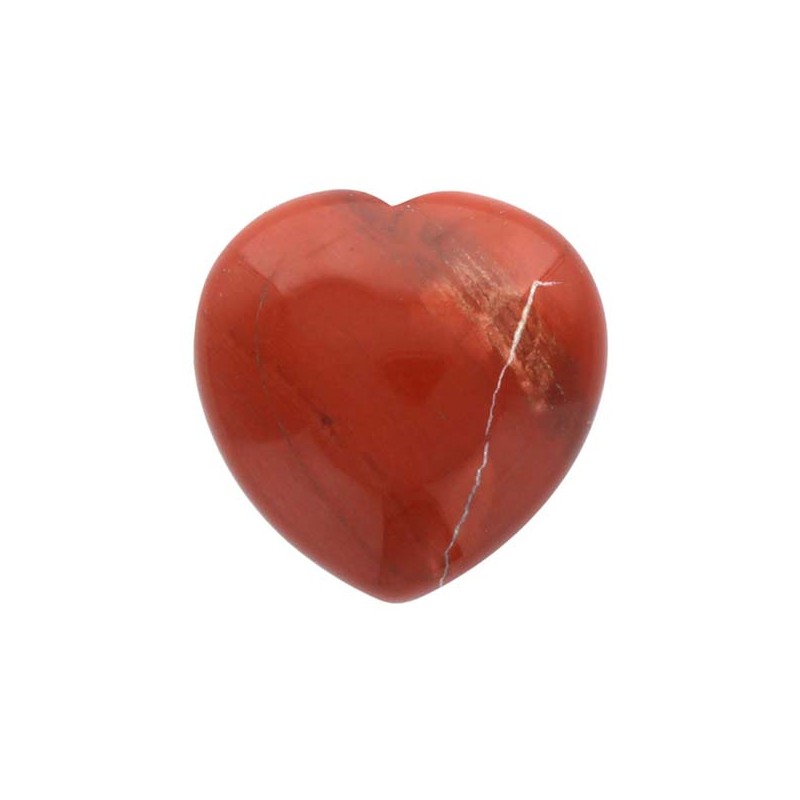 Coeur Jaspe Rouge - 4,5 cm