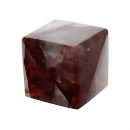 Cube Hématoïde Rouge - 3,5 cm