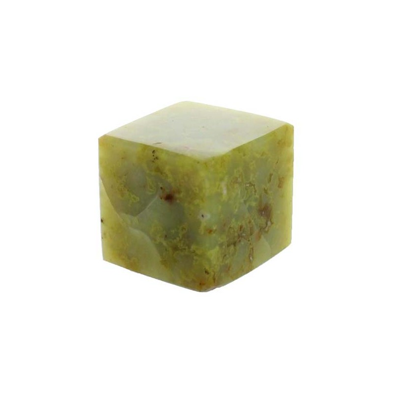 Cube Opale Verte - 3,5 cm