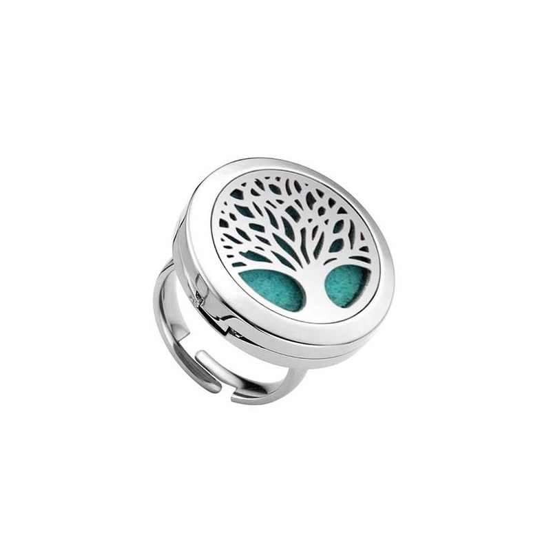 Diffuseur Bague Arbre de vie Argenté Ajustable