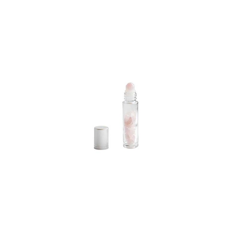 Roll-on pour Huiles Essentielles en Quartz Rose