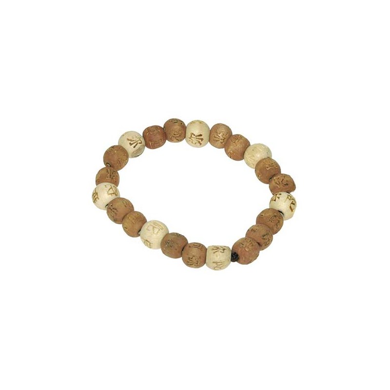 Lucky Karma Bois - Bracelet bois naturel / marron