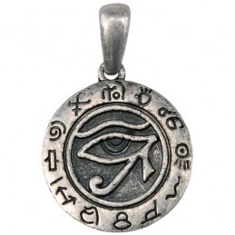 Pendentif Argenté Rond -...