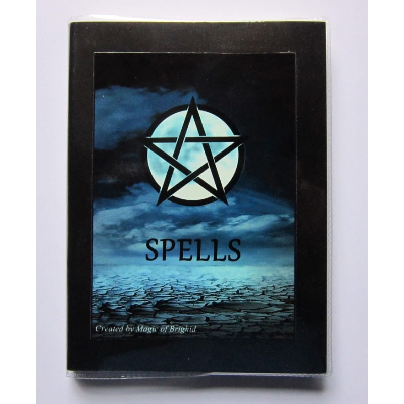 Petit livre de sorts "Spell Book Blue Moon" Din A 6