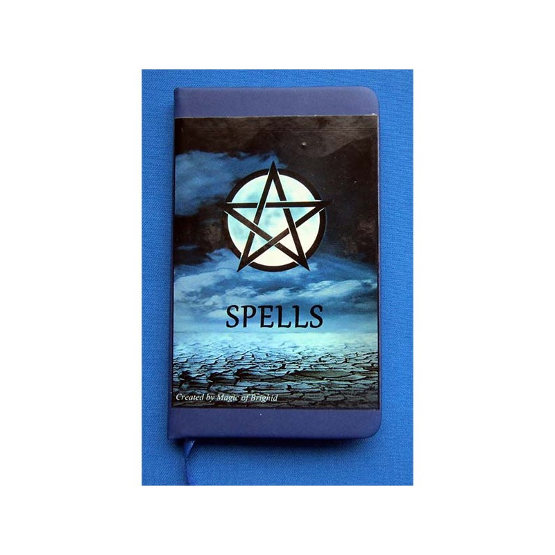 Petit livre de sorts "Spell Book Blue Moon" Din A 7