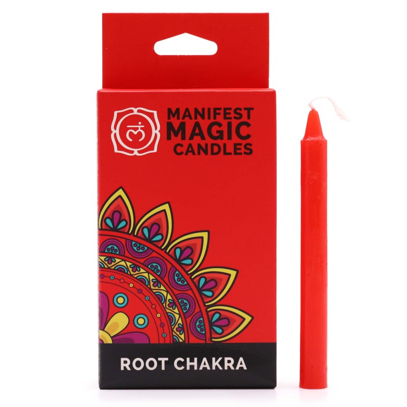 Bougies Magiques Manifestes - Rouge - Chakra Racine