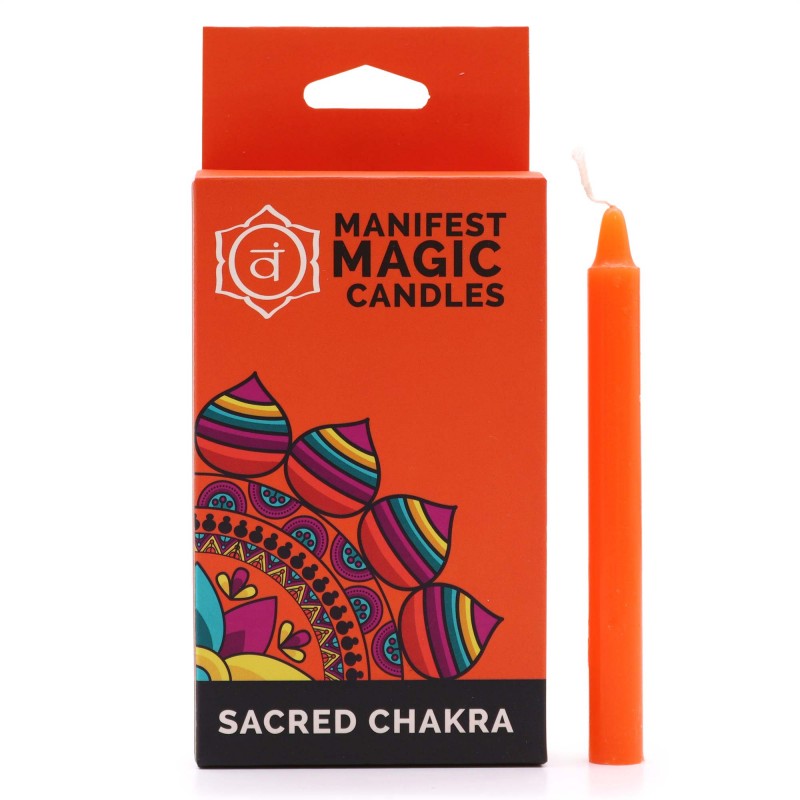 Bougies Magiques Manifeste - Orange - Chakra Sacré