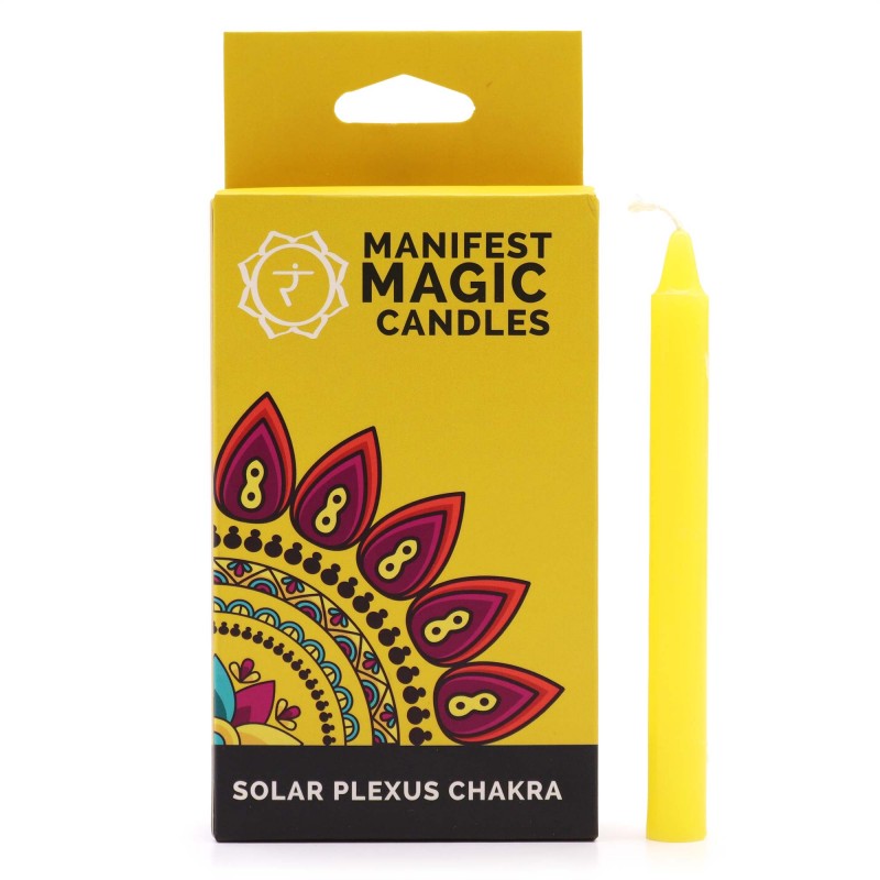 Bougies Magiques Manifeste - Jaune - Chakra du Plexus Solaire