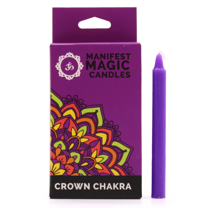 Bougies Magiques Manifestes - Violet - Chakra de la Couronne